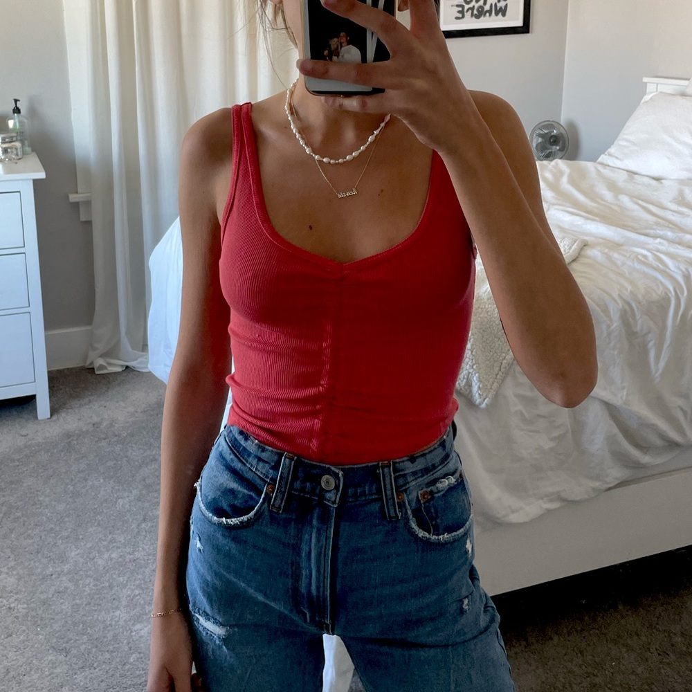 Abercrombie & Fitch scrunched tank top